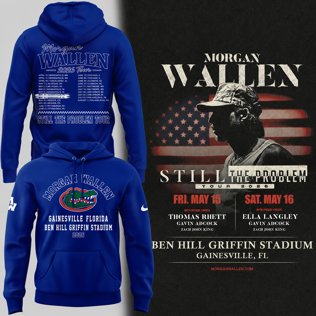 Florida Gators Football x Morgan Wallen Tour 2026 Shirt 2 Florida Gators Football x Morgan Wallen Tour 2026 Hoodie