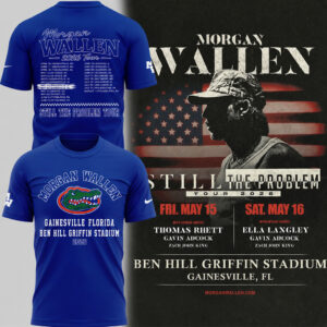 Florida Gators Football x Morgan Wallen Tour 2026 T-Shirt