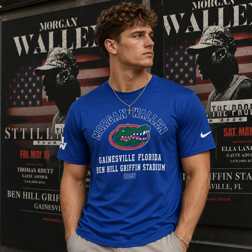 Florida Gators Football x Morgan Wallen Tour 2026 Shirt 3 Florida Gators Football x Morgan Wallen Tour 2026 T-Shirt
