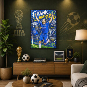 Frank Lampard Chelsea Legend Highest Scoring Midfielder & UCL Winner Poster