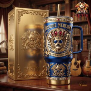 Unisex Freddie Mercury With Handle Graphic Tumbler for Fans
