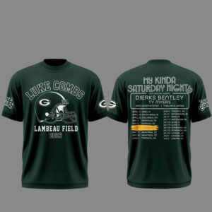 Green Bay Packers x Luke Combs My Kinda Saturday Night Tour 2026 T-Shirt