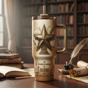 Unisex Hamilton With Handle Graphic Tumbler for Fans