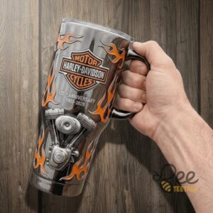 Unisex Harley Davidson 125Th Anniversary Graphic Tumbler for Fans