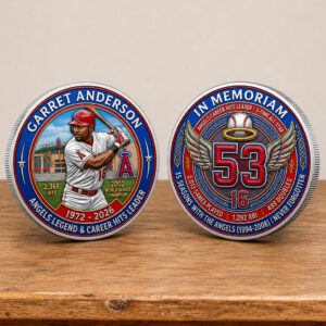 In Memoriam Garret Anderson 15 Seasons With The Angels Coin