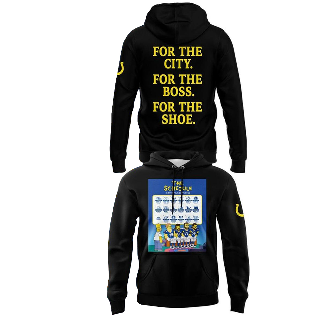 Indianapolis Colts The Schedule x The Simpsons 2026 Shirt 2 Indianapolis Colts The Schedule x The Simpsons 2026 Hoodie