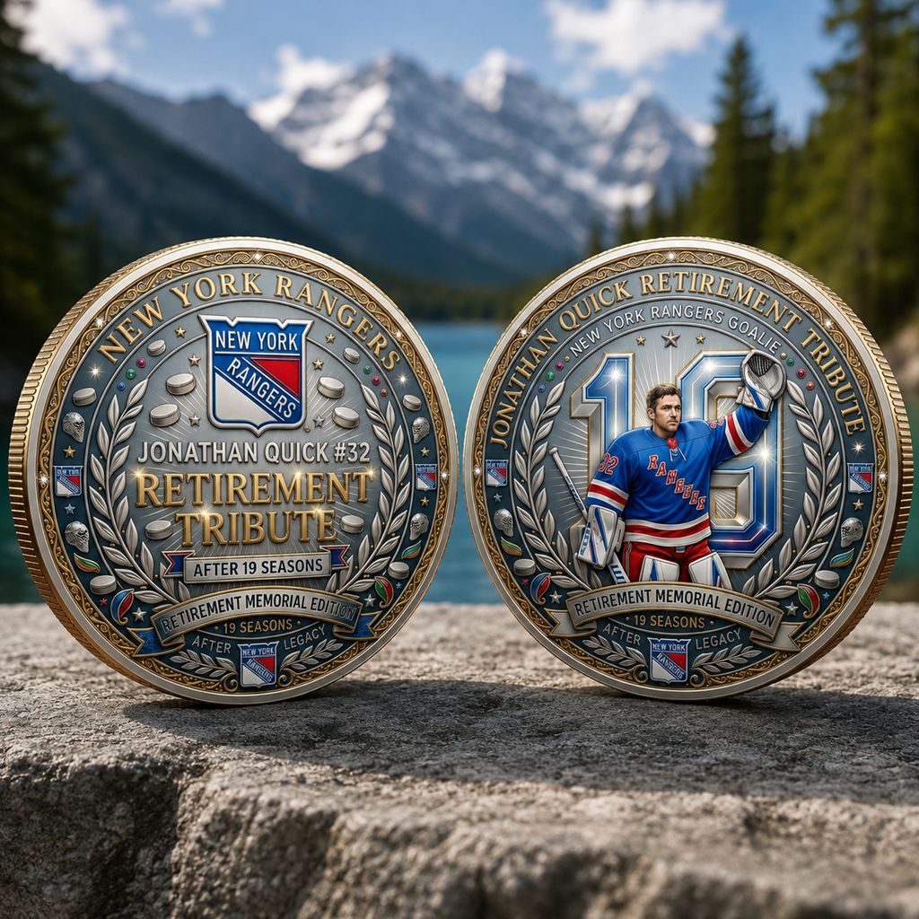 Jonathan Quick’s 19-Season Retirement Tribute Coin 1 Jonathan Quick’s 19-Season Retirement Tribute Coin