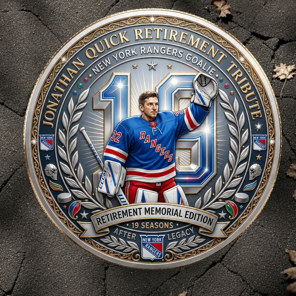 Jonathan Quick’s 19-Season Retirement Tribute Coin 2 Jonathan Quick’s 19-Season Retirement Tribute Coin