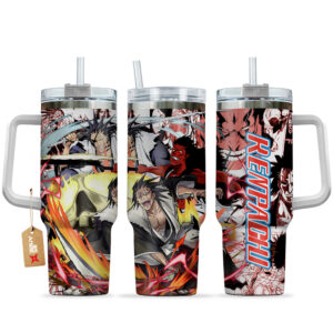 Kenpachi Zaraki Bleach Anime Graphic Tumbler for Anime Fans