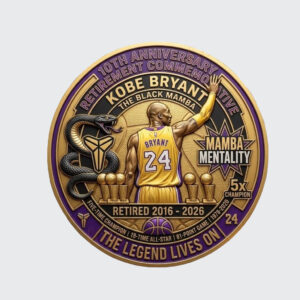 Kobe Bryant 10th Anniversary Retirement Commemorative Coin
