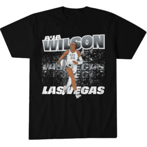 Las Vegas Aces A'ja Wilson Street Ball T-Shirt