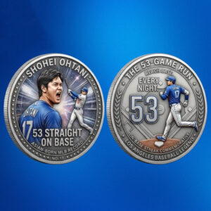 Los Angeles Dodgers Shohei Ohtani 53 Straight On Base Commomerative Coin