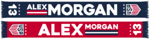 USWNT Alex Morgan Graphic Scarf - Fan Winter Accessory
