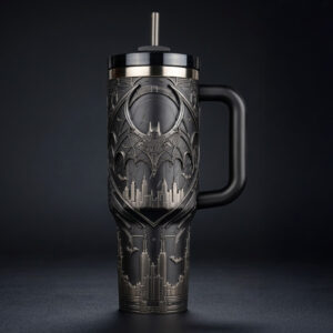 Batman Armored Gotham City Graphic Tumbler for Anime and Fantasy Fans