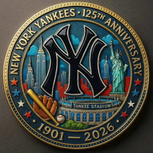 New York Yankees 125Th Anniversary Commemorative Coin
