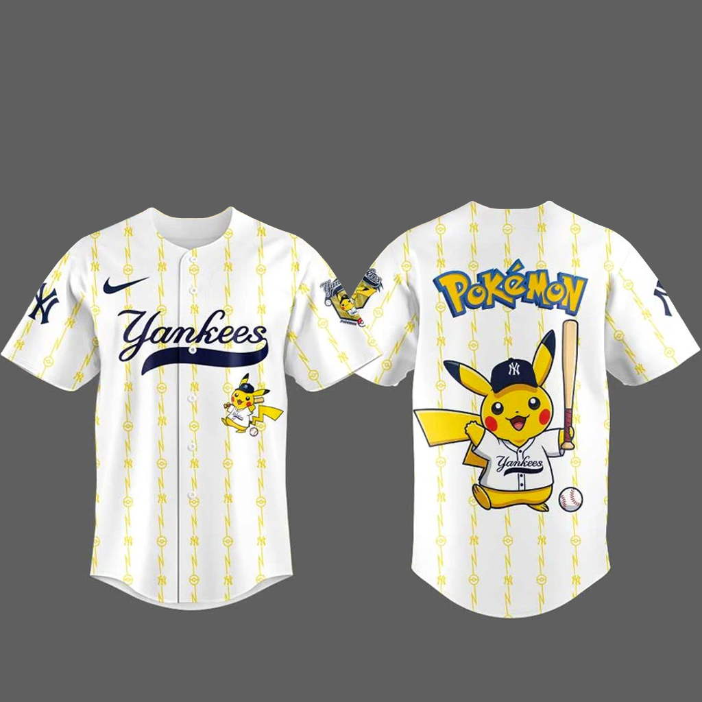 New York Yankees x Pokemon 2026 Baseball Jersey 1 New York Yankees x Pokemon 2026 Baseball Jersey