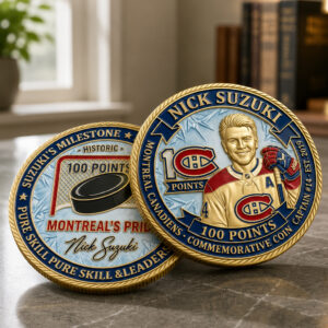 Nick Suzuki 100 Points Montreal Canadiens Captain #14 Coin