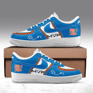Oklahoma City Thunder Shai Gilgeous Back to Back 2026 MVP Air Force 1 Shoes Sneakers