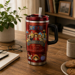One Piece 29th Anniversary Graphic Tumbler for Anime Fans