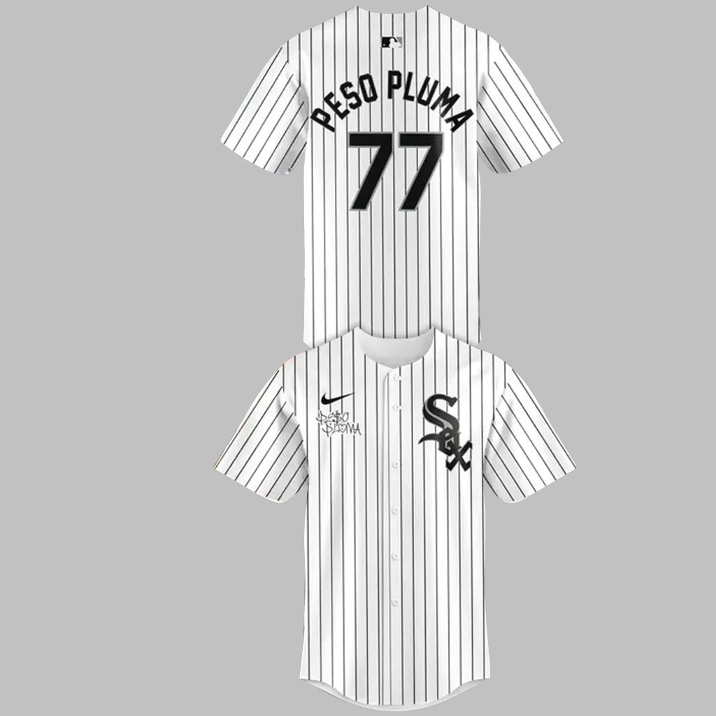 Peso Pluma x Chicago White Sox 2026 Baseball Jersey 1 Peso Pluma x Chicago White Sox 2026 Baseball Jersey