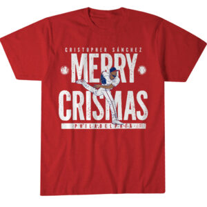 Philadelphia Phillies Cristopher Sanchez Merry Crismas T-Shirt