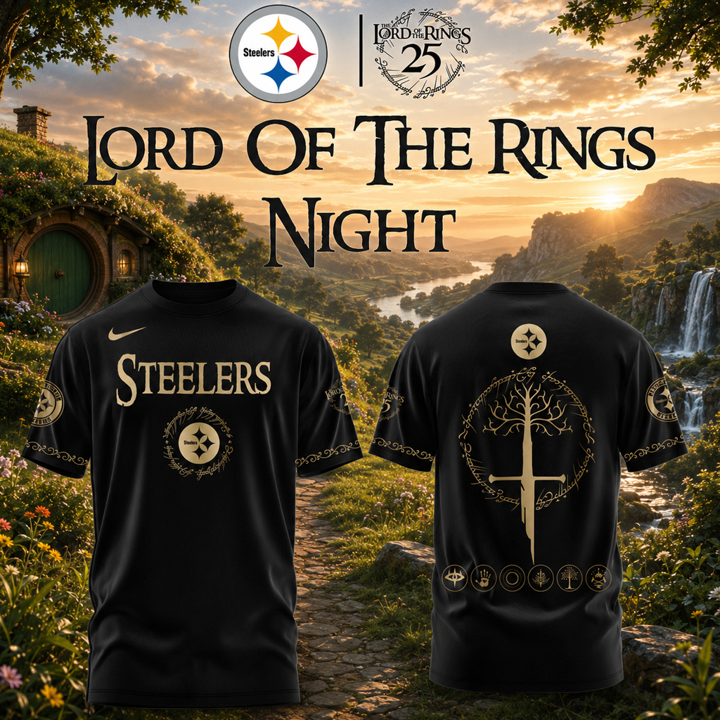 Pittsburgh Steelers Lord of The Rings Night 2026 Shirt 3 Pittsburgh Steelers Lord of The Rings Night 2026 T-Shirt