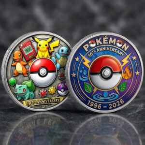 Pokemon 30th anniversary Anniversary Monster Trainer Commemorative Coin