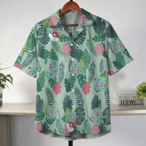 Pokemon Bulbasaur Tropical Green Hawaii Shirt