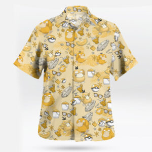 Pokemon Psyduck Summer Mood Hawaiian Shirt Yellow Funny & Relaxed Pokémon Vibes
