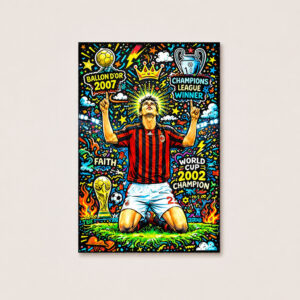 Ricardo Kaka AC Milan Legend Ballon D’or 2007 Poster
