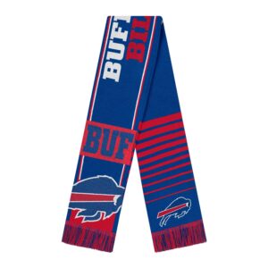 Unisex Buffalo Bills National Football League Reversible Thematic Scarf for Football Fans
