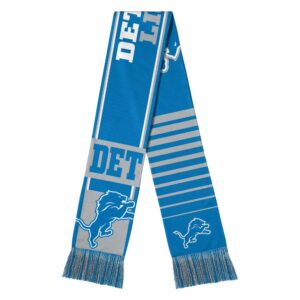 Unisex Detroit Lions National Football League Reversible Thematic Scarf for Football Fans