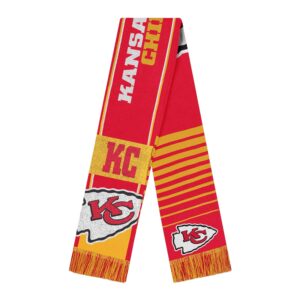 Unisex Kansas City Chiefs National Football League Reversible Thematic Scarf for Football Fans