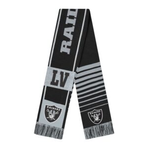 Unisex Las Vegas Raiders National Football League Reversible Thematic Scarf for Football Fans