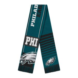 Unisex Philadelphia Eagles National Football League Reversible Thematic Scarf for Football Fans