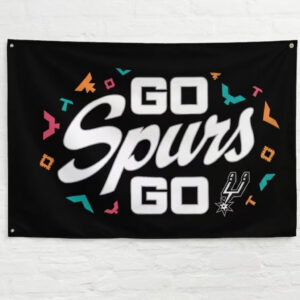 San Antonio Spurs Go Spurs Go Flag – 2026 Basketball Fan Banner