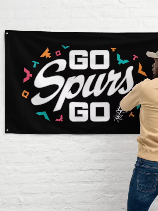 San Antonio Spurs Go Spurs Go Flag – 2026 Basketball Fan Banner 2 San Antonio Spurs Go Spurs Go Flag – 2026 Basketball Fan Banner