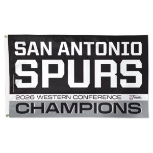 San Antonio Spurs Western Conference Champions 2026 Graphic Flag for Basketball Fans