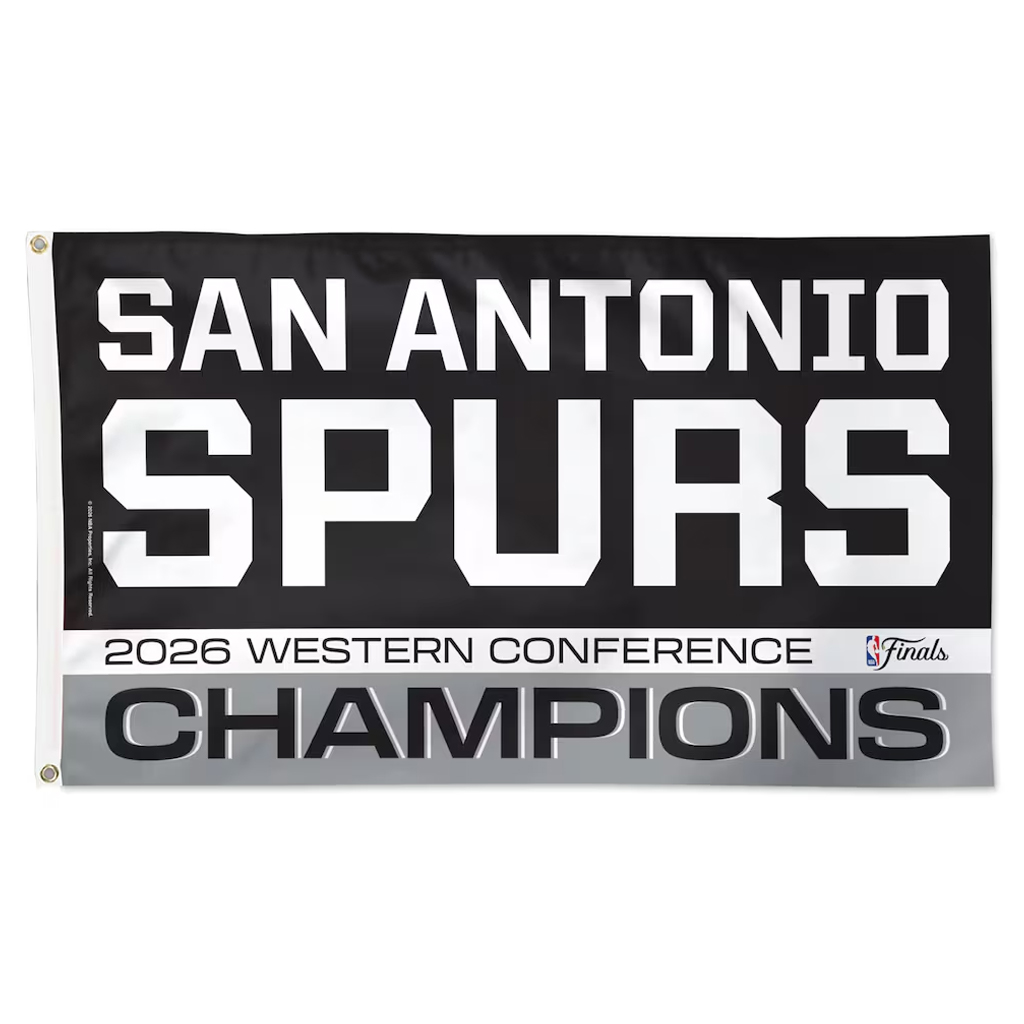 San Antonio Spurs Western Conference Champions 2026 Graphic Flag for Basketball Fans 1 San Antonio Spurs Western Conference Champions 2026 Graphic Flag for Basketball Fans