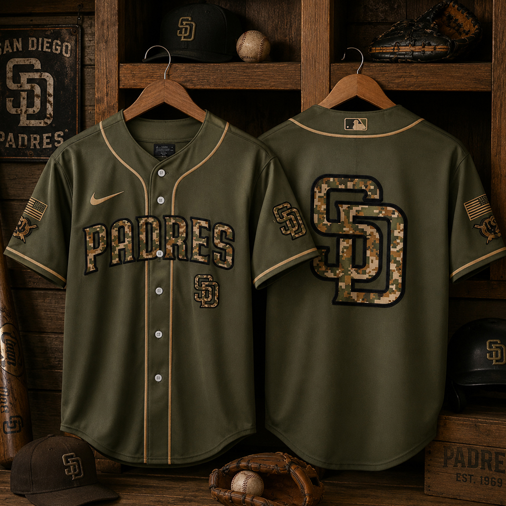San Diego Padres Armed Forces Day 2026 Baseball Jersey 2 San Diego Padres Armed Forces Day 2026 Baseball Jersey