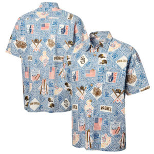 San Diego Padres Blue Americana 2026 Hawaiian Shirt