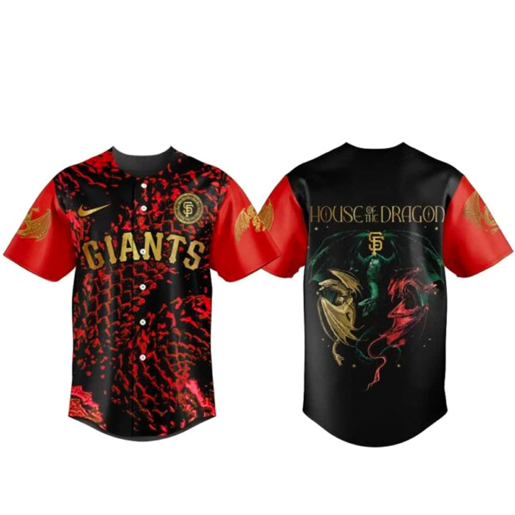 San Francisco Giants House of the Dragon Night 2026 Baseball Jersey 1 San Francisco Giants House of the Dragon Night 2026 Baseball Jersey