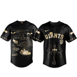 San Francisco Giants x Fourth Wing Night 2026 Black Baseball Jersey