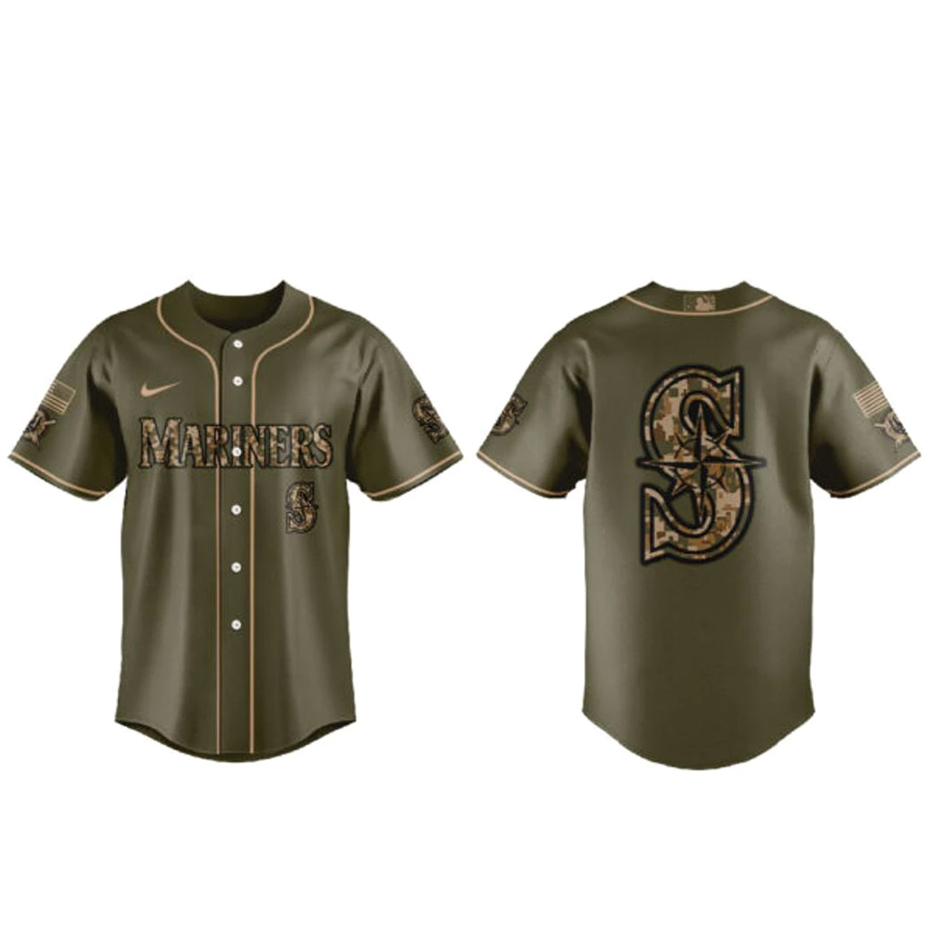 Seattle Mariners Armed Forces Day 2026 Baseball Jersey 1 Seattle Mariners Armed Forces Day 2026 Baseball Jersey
