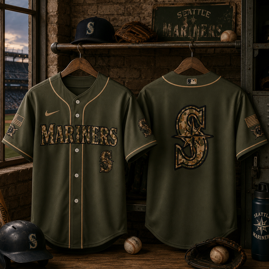 Seattle Mariners Armed Forces Day 2026 Baseball Jersey 2 Seattle Mariners Armed Forces Day 2026 Baseball Jersey