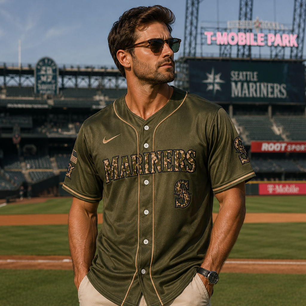 Seattle Mariners Armed Forces Day 2026 Baseball Jersey 3 Seattle Mariners Armed Forces Day 2026 Baseball Jersey