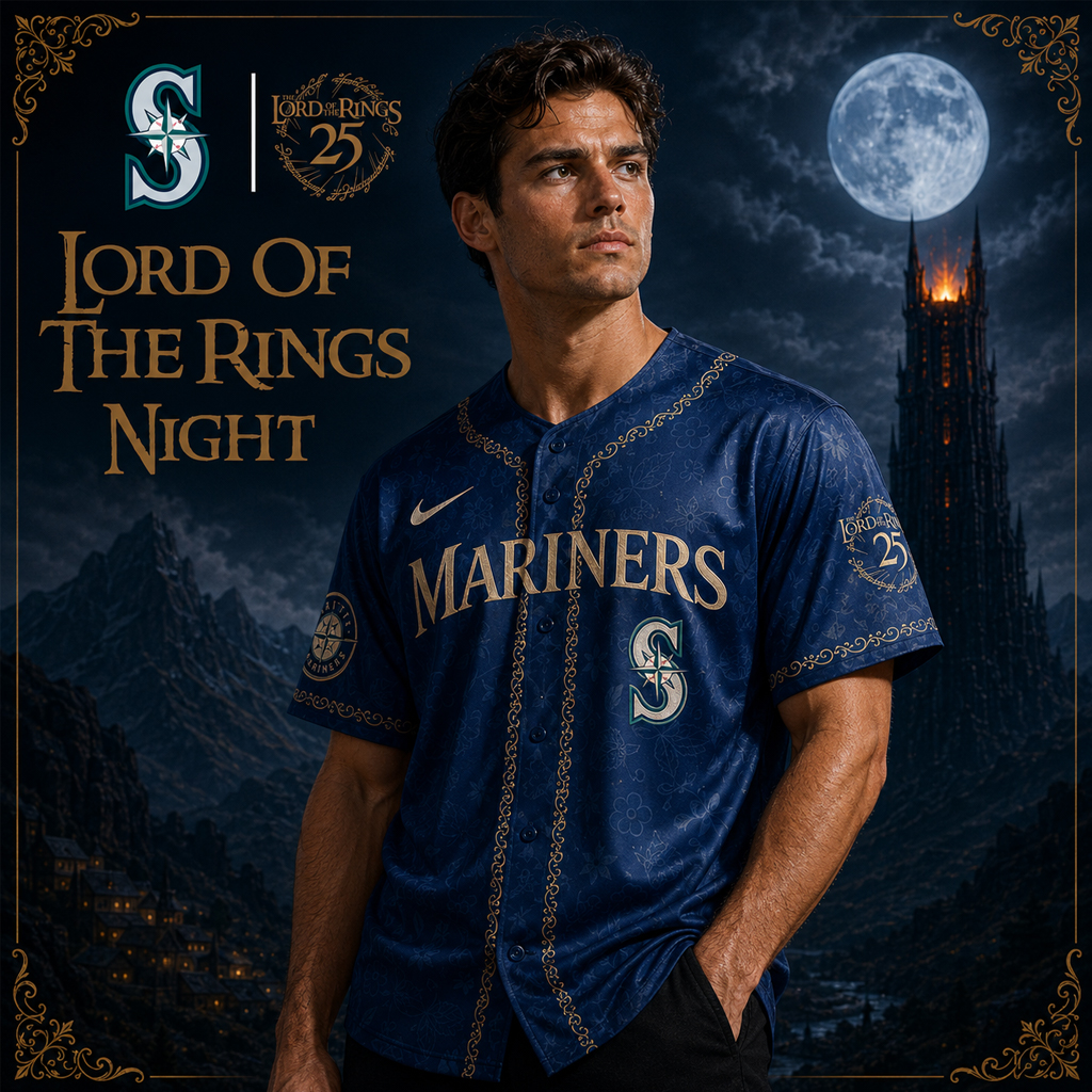 Seattle Mariners The Lord of The Rings 2026 Night Navy Baseball Jersey 3 Seattle Mariners The Lord of The Rings 2026 Night Navy Baseball Jersey