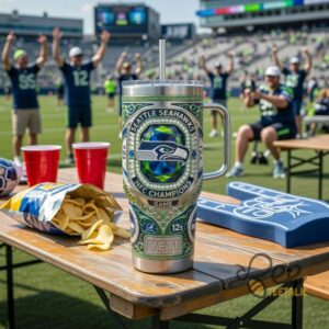 Unisex Seattle Seahawks NFC Champions Game Graphic Tumbler for Fans