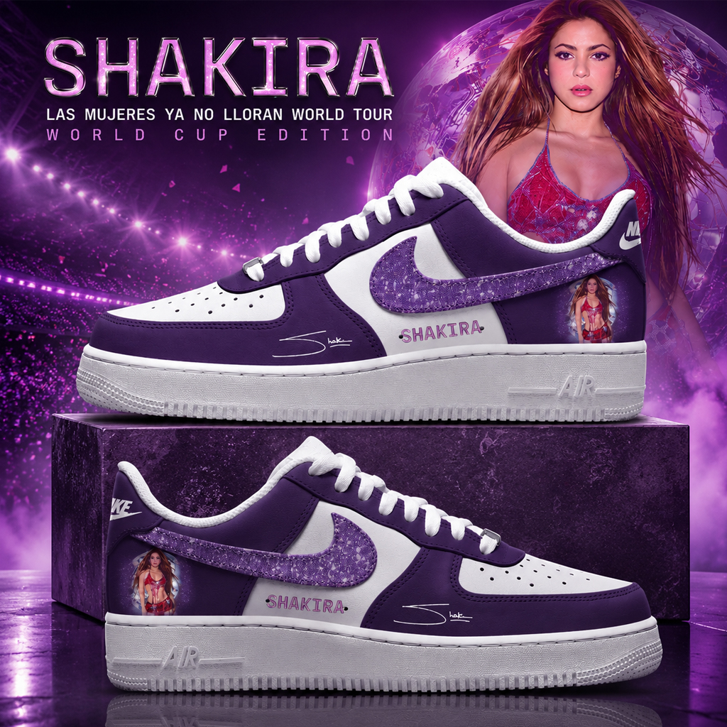 Shakira Las Mujeres Ya No Lloran Tour World Cup 2026 Air Force 1 Shoes Sneakers 2 Shakira Las Mujeres Ya No Lloran Tour World Cup 2026 Air Force 1 Shoes Sneakers