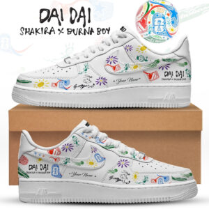 Shakira x Burna Boy Dai Dai World Cup 2026 Air Force 1 Shoes Sneakers